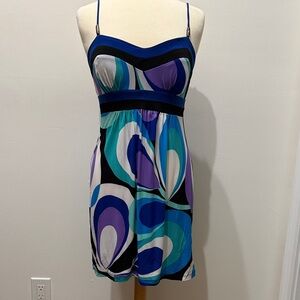 Sweet Storm Geometric Mini Dress NWT